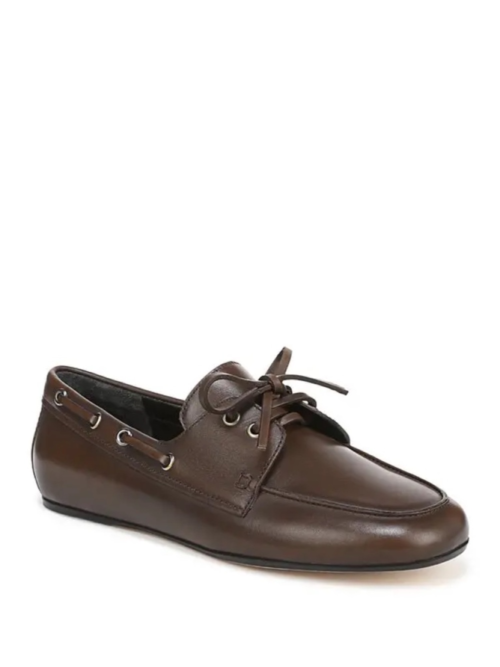 New Vince Marin Boat Shoe Brown Leather Sz 10
